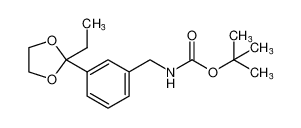 tert-butyl (3-(2-ethyl-1,3-dioxolan-2-yl)benzyl)carbamate_198195-09-4