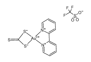 [Au(trithiocarbonate)(2,2'-bipyridyl)]CF3SO3_198197-58-9