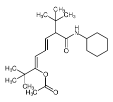 (3Z,5E)-7-(cyclohexylcarbamoyl)-2,2,8,8-tetramethylnona-3,5-dien-3-yl acetate_198200-97-4
