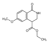 6-methoxy-1-oxo-1,2,3,4-tetrahydro-isoquinoline-4-carboxylic acid ethyl ester_19821-19-3