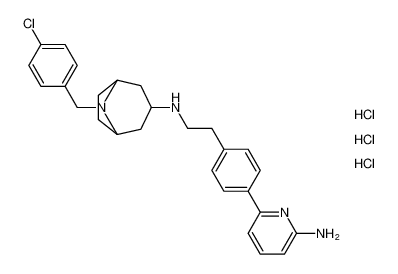 8-Azabicyclo[3.2.1]octan-3-amine,N-[2-[4-(6-amino-2-pyridinyl)phenyl]ethyl]-8-[(4-chlorophenyl)methyl]-,trihydrochloride_198210-74-1