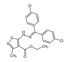 ethyl 5-(2-(bis(4-chlorophenyl)methylene)hydrazineyl)-3-methylisothiazole-4-carboxylate_198218-06-3