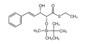 S-ethyl (2R,3S,4E)-2-(tert-butyldimethylsiloxy)-3-hydroxy-5-phenyl-4-pentenethioate_198218-59-6