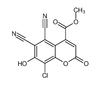 methyl 8-chloro-5,6-dicyano-7-hydroxy-2-oxo-2H-chromene-4-carboxylate_198222-05-8