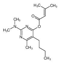 3-methyl-but-2-enoic acid 5-butyl-2-dimethylamino-6-methyl-pyrimidin-4-yl ester CAS:19823-15-5 manufacturer & supplier