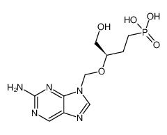 (R)-(3-((2-amino-9H-purin-9-yl)methoxy)-4-hydroxybutyl)phosphonic acid_198267-74-2