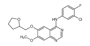 N-(3-chloro-4-fluorophenyl)-7-methoxy-6-((tetrahydrofuran-2-yl)methoxy)quinazolin-4-amine_198270-46-1