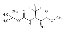 rel-methyl (2R,3R)-3-((tert-butoxycarbonyl)amino)-4,4,4-trifluoro-2-hydroxybutanoate_198273-18-6