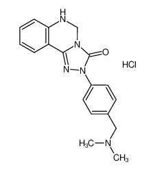 2-[4-(N,N-dimethylaminomethyl)phenyl]-5,6-dihydro-1,2,4-triazolo-[4,3-c]quinazolin-3-one hydrochloride_198274-88-3