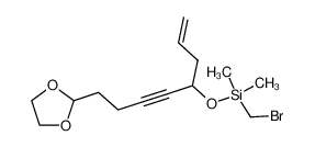(1-Allyl-5-[1,3]dioxolan-2-yl-pent-2-ynyloxy)-bromomethyl-dimethyl-silane_198287-17-1