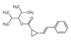 (1S,2S)-2-((E)-Styryl)-cyclopropanecarboxylic acid 1-isopropyl-2-methyl-propyl ester_198288-85-6