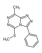 8-methyl-5-methylsulfanyl-3-phenyl-[1,2,4]triazolo[4,3-d][1,2,4]triazine_19830-54-7