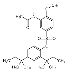 2,4-di-tert-pentylphenyl 3-acetamido-4-methoxybenzenesulfonate_198337-34-7