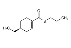 S-propyl (S)-4-(prop-1-en-2-yl)cyclohex-1-ene-1-carbothioate_198343-59-8