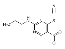 (5-nitro-4-thiocyanato-pyrimidin-2-yl)-propyl-amine_19835-01-9