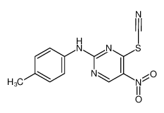(5-nitro-4-thiocyanato-pyrimidin-2-yl)-p-tolyl-amine_19835-04-2