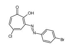 3-(p-Bromphenylazo)-5-chlortropolon_19839-85-1