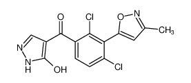 (2,4-dichloro-3-(3-methylisoxazol-5-yl)phenyl)(5-hydroxy-1H-pyrazol-4-yl)methanone_198405-60-6