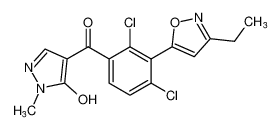 (2,4-dichloro-3-(3-ethylisoxazol-5-yl)phenyl)(5-hydroxy-1-methyl-1H-pyrazol-4-yl)methanone_198405-93-5