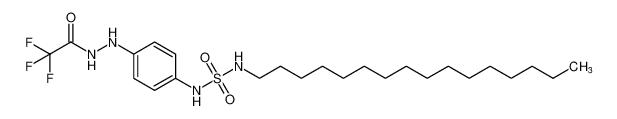 Acetic acid, trifluoro-,2-[4-[[(hexadecylamino)sulfonyl]amino]phenyl]hydrazide_198411-44-8