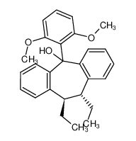 (10R,11R)-5-(2,6-Dimethoxy-phenyl)-10,11-diethyl-10,11-dihydro-5H-dibenzo[a,d]cyclohepten-5-ol_198417-33-3