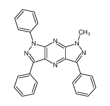 1-methyl-3,5,7-diphenyl-1,7-dihydro-dipyrazolo[3,4-b;4',3'-e]pyrazine_19846-85-6