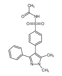 N-((4-(1,5-dimethyl-3-phenyl-1H-pyrazol-4-yl)phenyl)sulfonyl)acetamide_198471-64-6