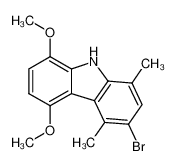 6-bromo-1,4-dimethoxy-5,8-dimethylcarbazole_198473-50-6