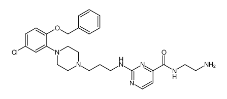 N-(2-aminoethyl)-2-((3-(4-(2-(benzyloxy)-5-chlorophenyl)piperazin-1-yl)propyl)amino)pyrimidine-4-carboxamide_198478-17-0