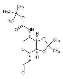 [(3aS,4S,7S,7aR)-2,2-Dimethyl-4-(2-oxo-ethyl)-tetrahydro-[1,3]dioxolo[4,5-c]pyran-7-yl]-carbamic acid tert-butyl ester_198481-67-3