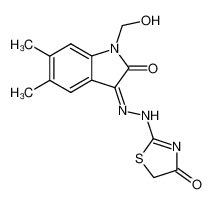 1-hydroxymethyl-5,6-dimethyl-indole-2,3-dione 3-[(4-oxo-thiazolidin-2-ylidene)-hydrazone] CAS:19850-69-2 manufacturer & supplier