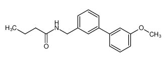 N-[(3'-methoxy-[1,1'-biphenyl]-3-yl)methyl]butanamide_198544-13-7