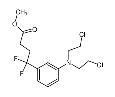 4-{3-[Bis-(2-chloro-ethyl)-amino]-phenyl}-4,4-difluoro-butyric acid methyl ester_198544-30-8