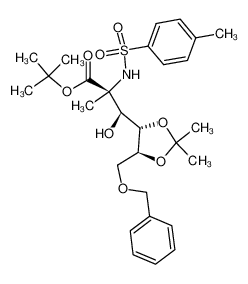 (2S,3S)-3-((4S,5S)-5-Benzyloxymethyl-2,2-dimethyl-[1,3]dioxolan-4-yl)-3-hydroxy-2-methyl-2-(toluene-4-sulfonylamino)-propionic acid tert-butyl ester_198565-86-5