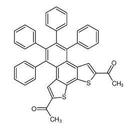 1,1'-(4,5,6,7-tetraphenylnaphtho[2,1-b:3,4-b']dithiophene-2,9-diyl)bis(ethan-1-one)_198566-53-9