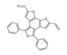 4,6-diphenylbenzo[1,2-b:6,5-b':3,4-c']trithiophene-2,8-dicarbaldehyde_198566-58-4