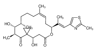 (Z)-(4S,8S,15S,16R,17S)-4,16-Dihydroxy-11,15,17-trimethyl-8-[(E)-1-methyl-2-(2-methyl-thiazol-4-yl)-vinyl]-7-oxa-spiro[2.15]octadec-10-ene-6,18-dione_198571-60-7