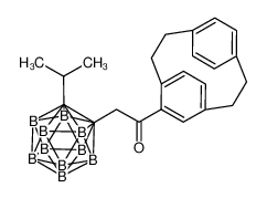 4-(2-isopropyl-o-carboranyl)acetyl-[2,2]paracyclophane_198572-13-3