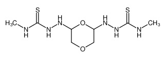 1,1'-[1,4]dioxane-2,6-diyl-4,4'-dimethyl-bis-thiosemicarbazide_19859-64-4