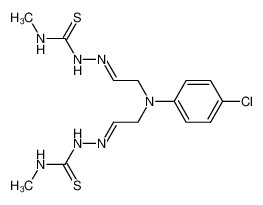2,2'-(((4-chlorophenyl)azanediyl)bis(ethan-2-yl-1-ylidene))bis(N-methylhydrazine-1-carbothioamide)_19859-72-4