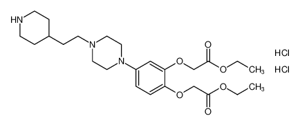 diethyl 2,2'-((4-(4-(2-(piperidin-4-yl)ethyl)piperazin-1-yl)-1,2-phenylene)bis(oxy))diacetate dihydrochloride_198627-15-5