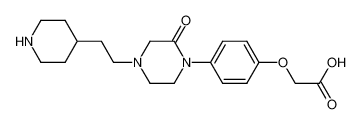 1-(4-carboxymethyloxyphenyl)-4-[2-(piperidin-4-yl)ethyl]piperazin-2-one_198627-39-3