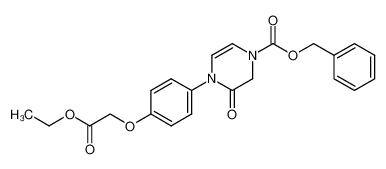 4-Benzyloxycarbonyl-1-(4-ethoxycarbonylmethyloxyphenyl)piperazin-5-en-2-on_198627-51-9