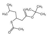 3-Acetylsulfanyl-5-methyl-hexanoic acid tert-butyl ester_198630-54-5