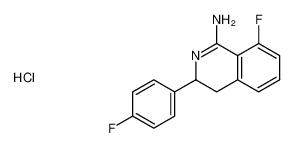 8-fluoro-3-(4-fluorophenyl)-3,4-dihydroisoquinolin-1-amine hydrochloride_198633-39-5