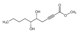 (5R,6R)-5,6-Dihydroxy-dec-2-ynoic acid methyl ester_198635-71-1
