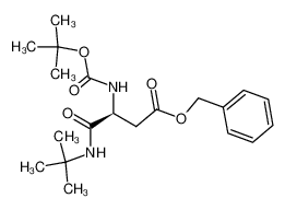 (S)-3-tert-Butoxycarbonylamino-N-tert-butyl-succinamic acid benzyl ester_198646-52-5