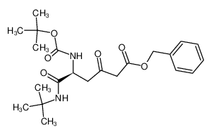 (5S)-tert-butoxycarbonylamino-5-tert-butylcarbamoyl-3-oxopentanoic acid benzyl ester_198646-54-7
