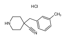 4-(3-methylbenzyl)piperidine-4-carbonitrile hydrochloride salt_198649-44-4