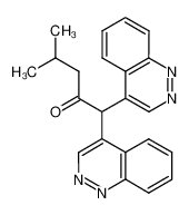 1,1-di-cinnolin-4-yl-4-methyl-pentan-2-one_19866-84-3